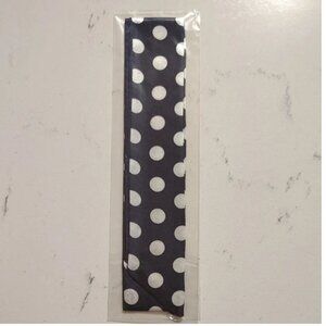 Navy White Polka Dot Tie/Twill/Scarf/Hair Tie NEW